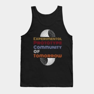 Florida Theme Park Retro Vintage Center Ball Space ship Earth Design Tank Top